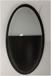 Oil Rubbed Bronze Opal Glass Wall Sconce – 1-Light, E26/E27 Medium Base