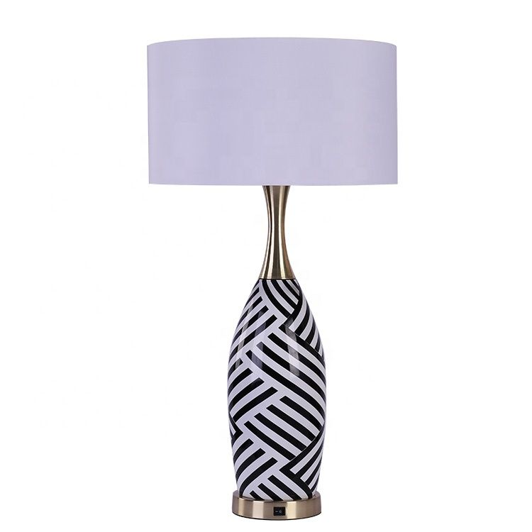 Custom Ceramic Body Table Lamp – Decorative LED Hotel & Home Lighting