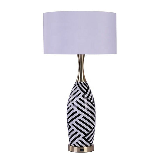 Custom Ceramic Body Table Lamp – Decorative LED Hotel & Home Lighting