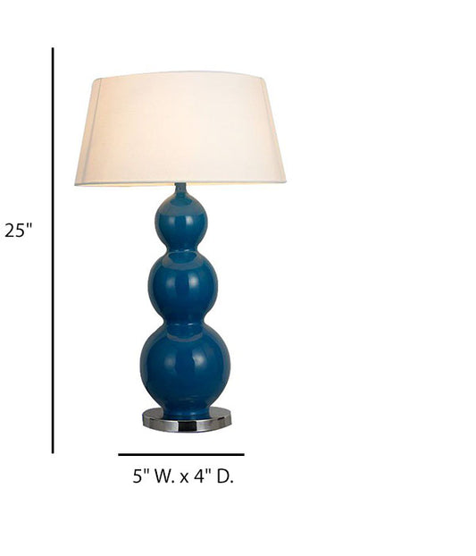 Modern Bedside Table Lamp – HLW10037, Light Brushed Bronze with Frosted White Shade