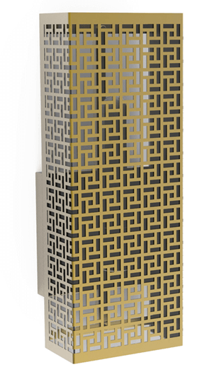 Modern Wall Sconce with Swing Arm – Sungold Powder-Coated Finish