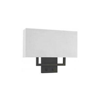 HIC-0001 Headboard Sconce Queen – Casual Dark Bronze Dual Light Wall Fixture