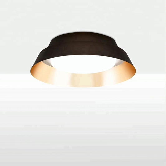 High-Quality Hospitality Guestroom Ceiling Light – 17" Flush Mount with Opal Matte Glass