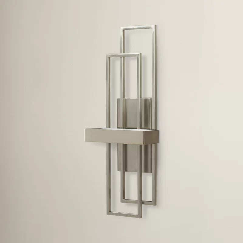 Hotel LED Wall Sconce – Brushed Nickel with Opal Matte Acrylic – HLHW10097