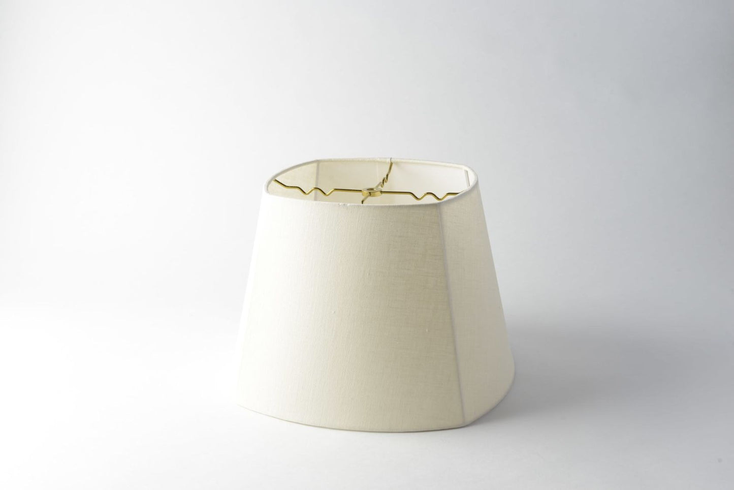 Linen Rolled Edge Modern Square Lampshade – Premium Bone Fabric Design