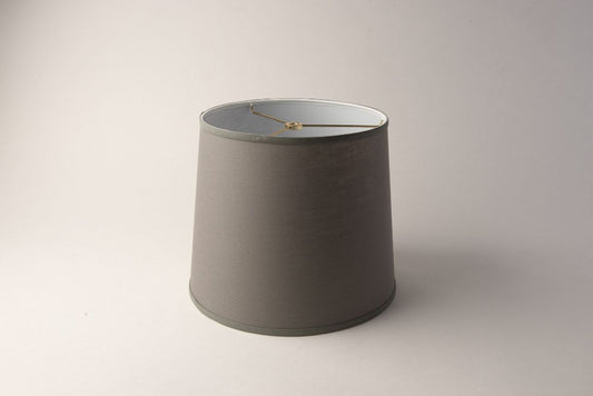 Retro Drum Lampshade – Charcoal Linen