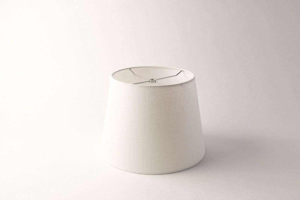 Empire Rolled Edge Bone Linen Lampshade (British Empire Style)