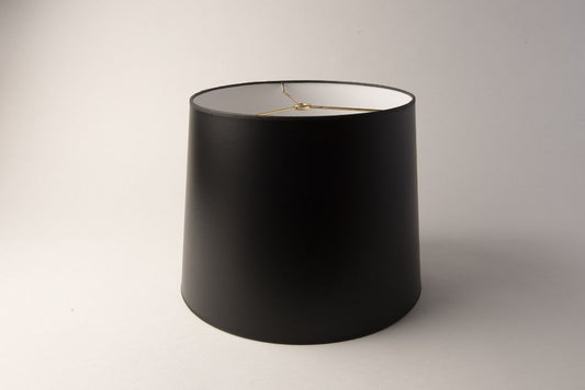 Retro Drum Lampshade – Black Opaque Paper