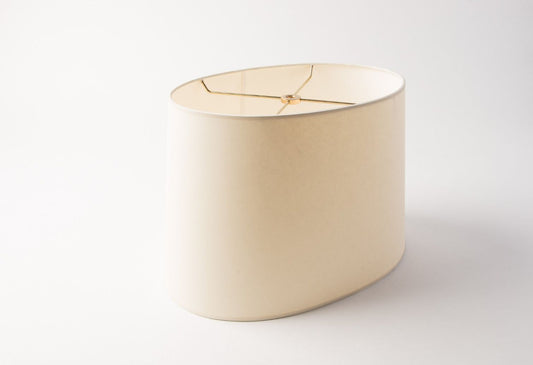 Oval Lamp Shade – Vellum Paper, Hardbacked