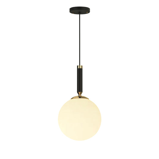 Mini Pendant LED Fixture – Die-Formed Cold-Rolled Steel | Opal Glass Shade | UL Listed