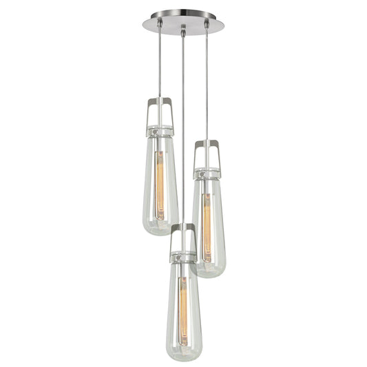Mini Pendant LED Fixture – Die-Formed Cold-Rolled Steel | Clear Glass Shade | UL Listed