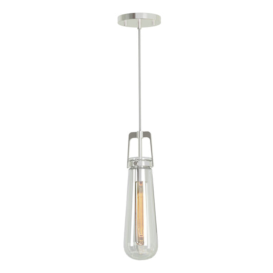 Ceiling Mount LED Fixture – Die-Formed Cold-Rolled Steel | Clear Glass Shade | UL Listed