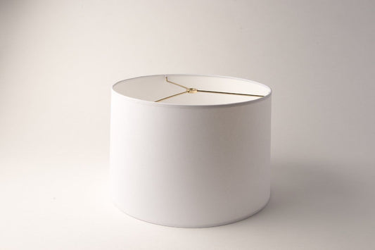 Short Drum Lampshade – White Paper