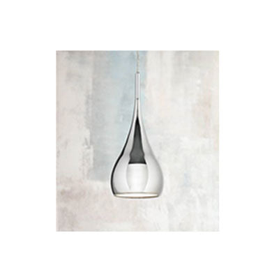Chrome Pendant Light with 3000K Warm Light – Hardwired Ceiling Fixture (SKU: HIC-0047)