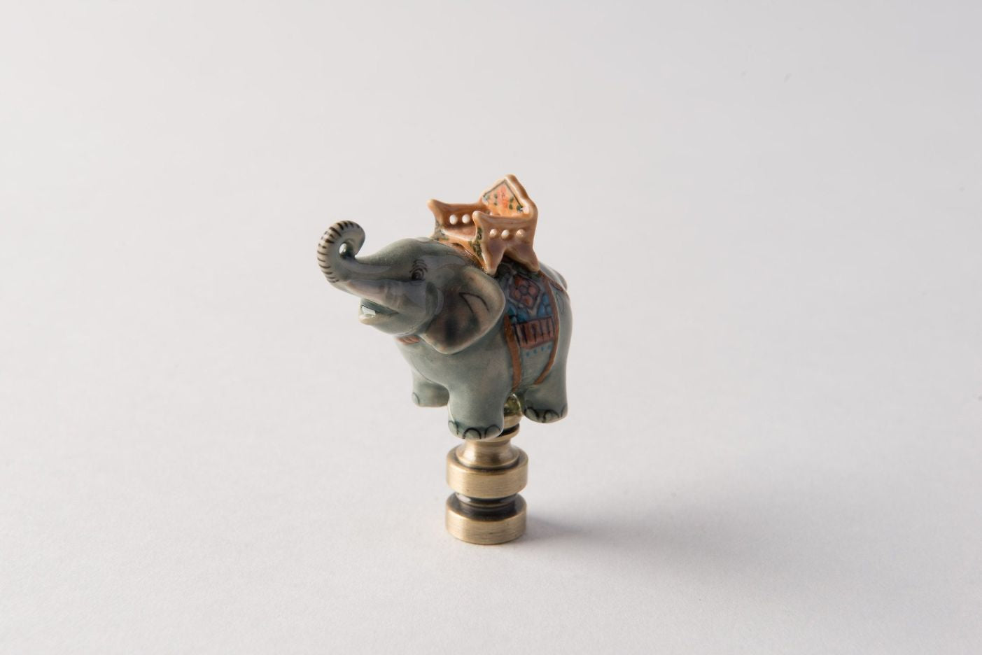 Porcelain Elephant – Celadon Decorative Figurine