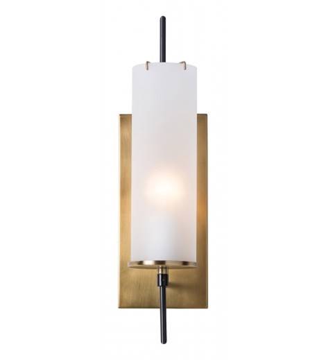 Opal Matte Acrylic Table Lamp with Antique Brass Finish – HLRT16037
