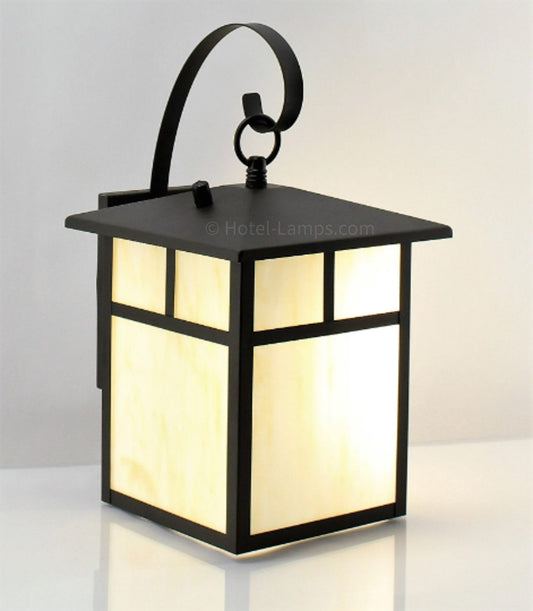 Santa Fe Exterior Wall Mount LED Lantern – Dusk to Dawn Outdoor Wall Light