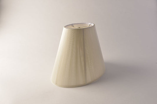 Tapered Oval Lamp Shade – Off-White String, Soft-Sided