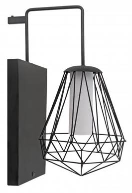 LED Headboard Wall Light with Rocker Switch – Satin Black & Frosted White Finish