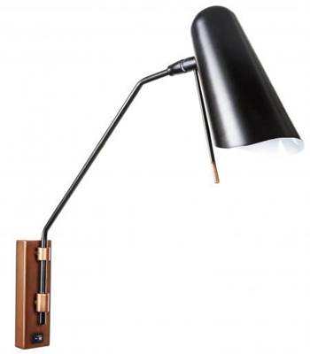 Satin Black & Burnished Copper Headboard Wall Lamp with LED – 5W (HLHW10058)