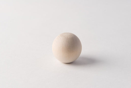Wood Ball – Natural 1.5" Decorative Accent