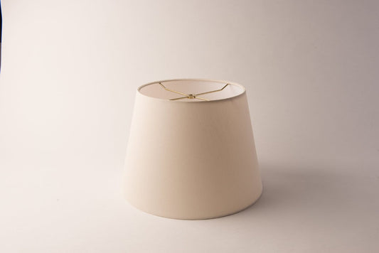 Slubless Anna Rolled Edge British Drum Lampshade – Eggshell Hardback Translucent Design