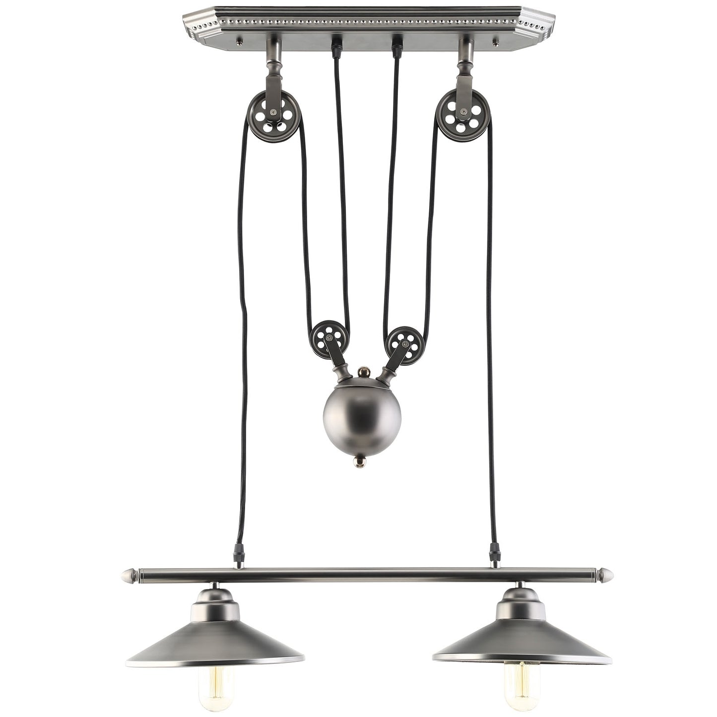 Innovateous Ceiling Fixture – Polished Silver Steel | Da Vinci-Inspired Modern Pendant