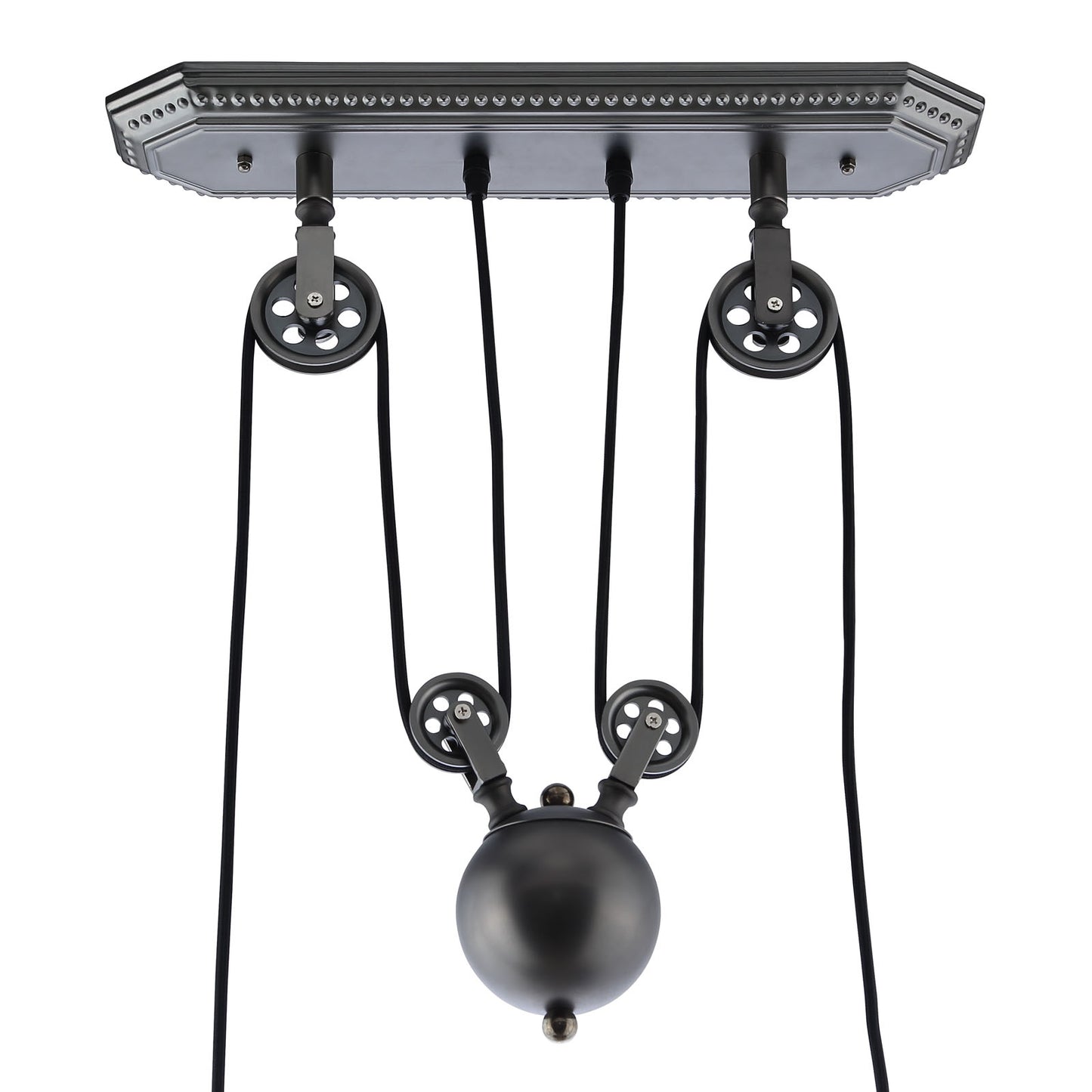 Innovateous Ceiling Fixture – Polished Silver Steel | Da Vinci-Inspired Modern Pendant