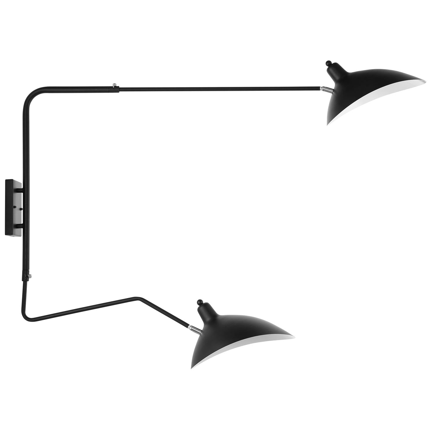 View Double Wall Lamp – Black Steel | Adjustable Avant-Garde Lighting