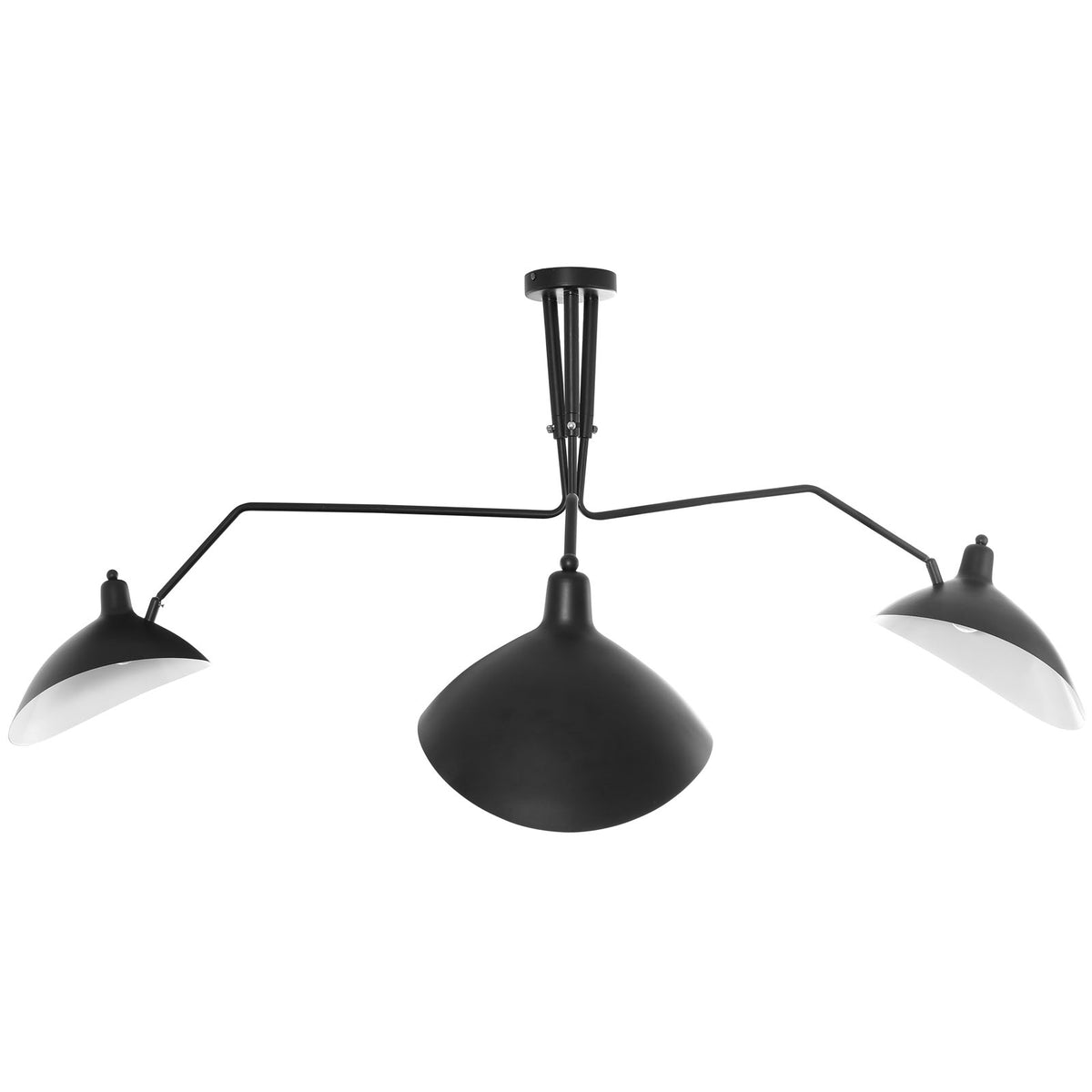 View Ceiling Fixture – Modern Black Steel | Adjustable Pendant Lighting