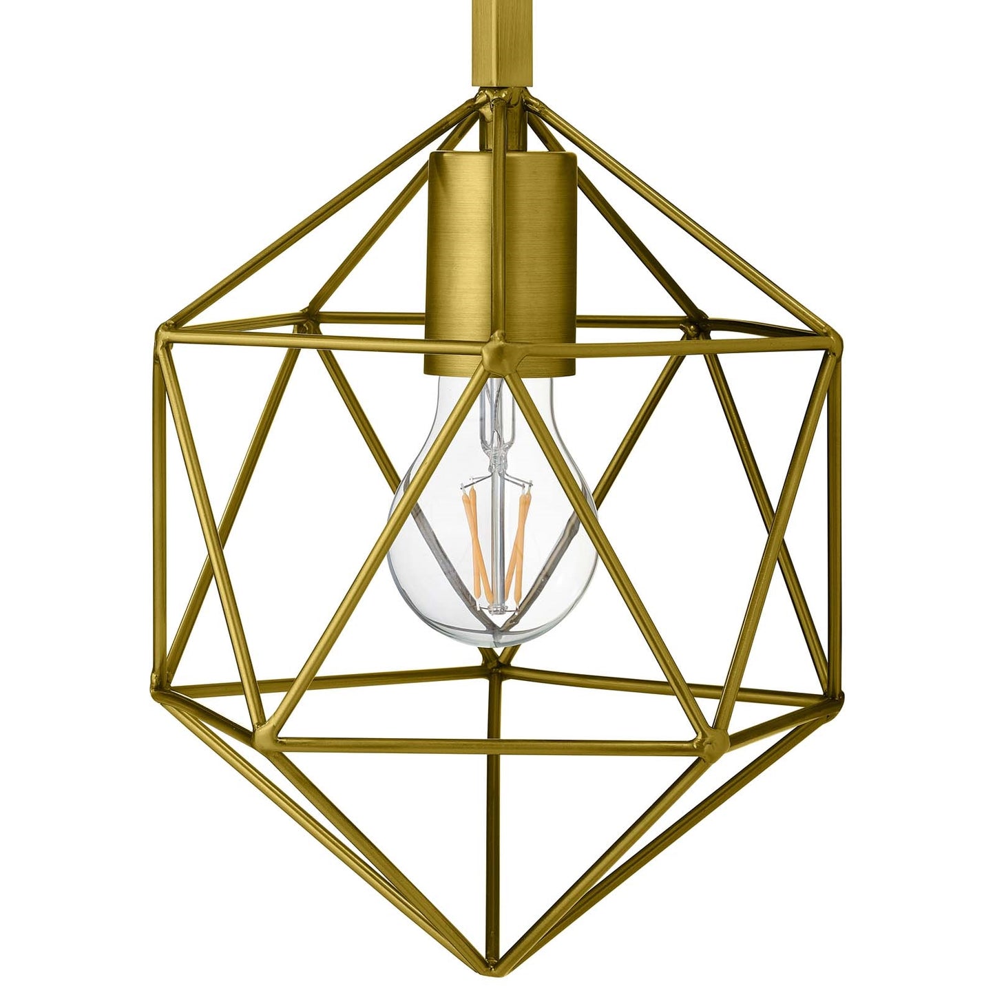 Derive Wall Sconce – Brass Geometric Design | Modern Triangle Metal Wall Lamp
