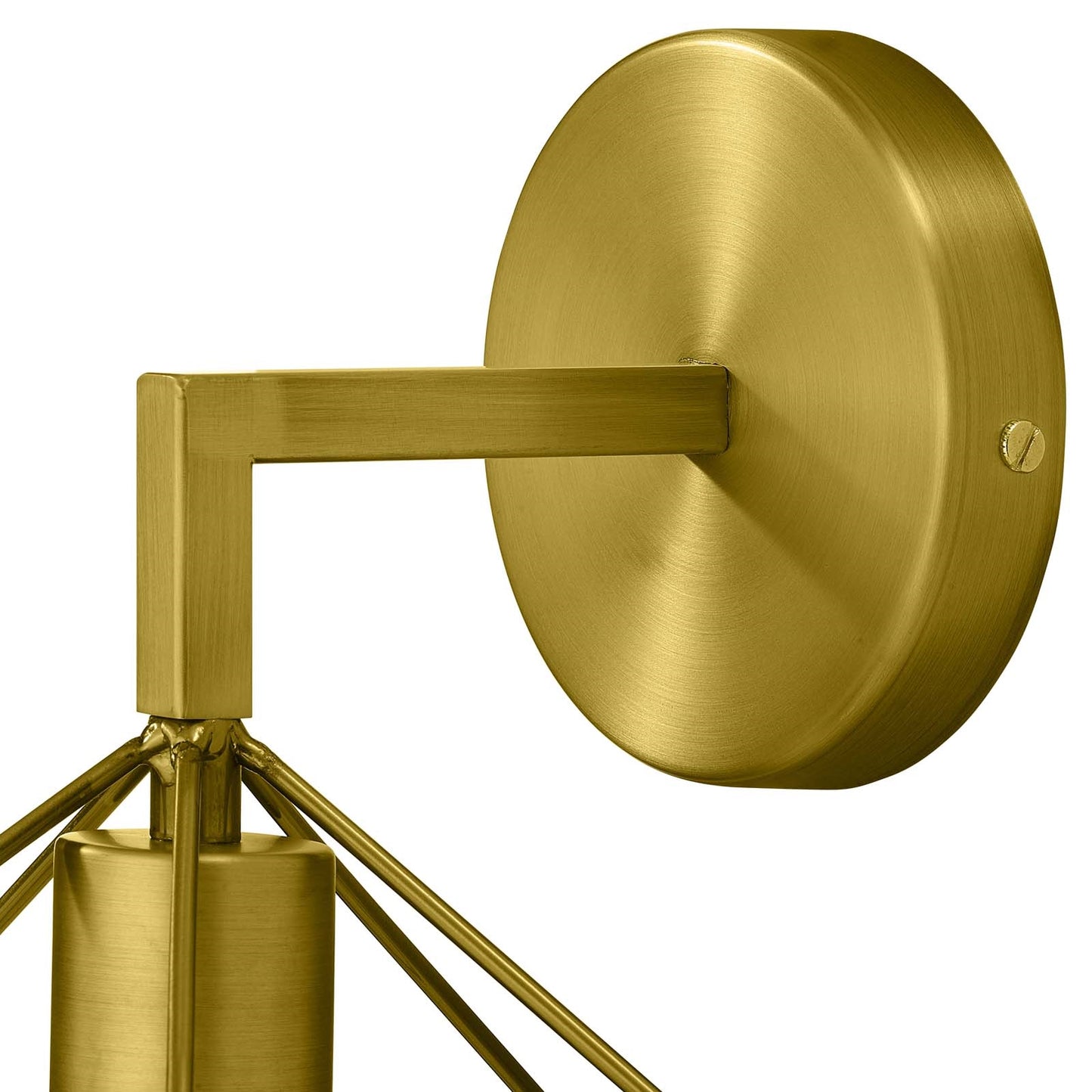 Derive Wall Sconce – Brass Geometric Design | Modern Triangle Metal Wall Lamp