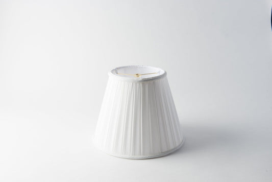 Box Pleat Empire White Lampshade