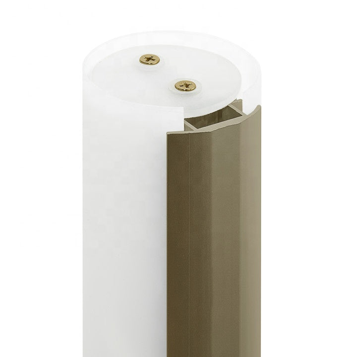 HLWL00047 Hotel Glass Shade Wall Sconce – Opal Matte Glass with Aged Brass Back Plate