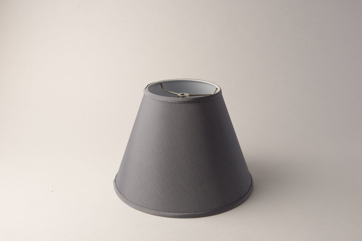 Empire Grey Silk Blend Lampshade (Classic Empire Style)