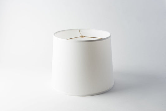 Retro Drum Lampshade – Hardback White Translucent Design