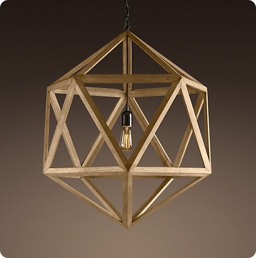 Round Wood Pendant Light – Modern 1-Light Ceiling Fixture (UL Listed)