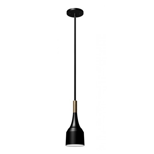 Pendants Lamp Matte Black-Antique Brass 7 Watt LED