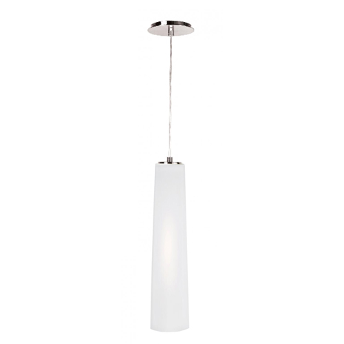 Pendants Lamp Brushed Nickel Frosted White 26 Watts
