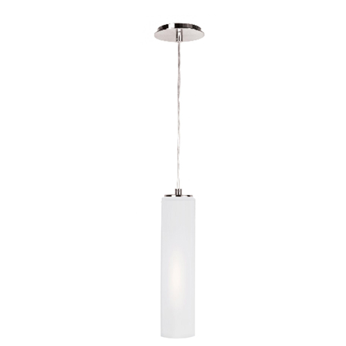 Pendants Lamp Brushed Nickel Frosted White Finish 26 Watts