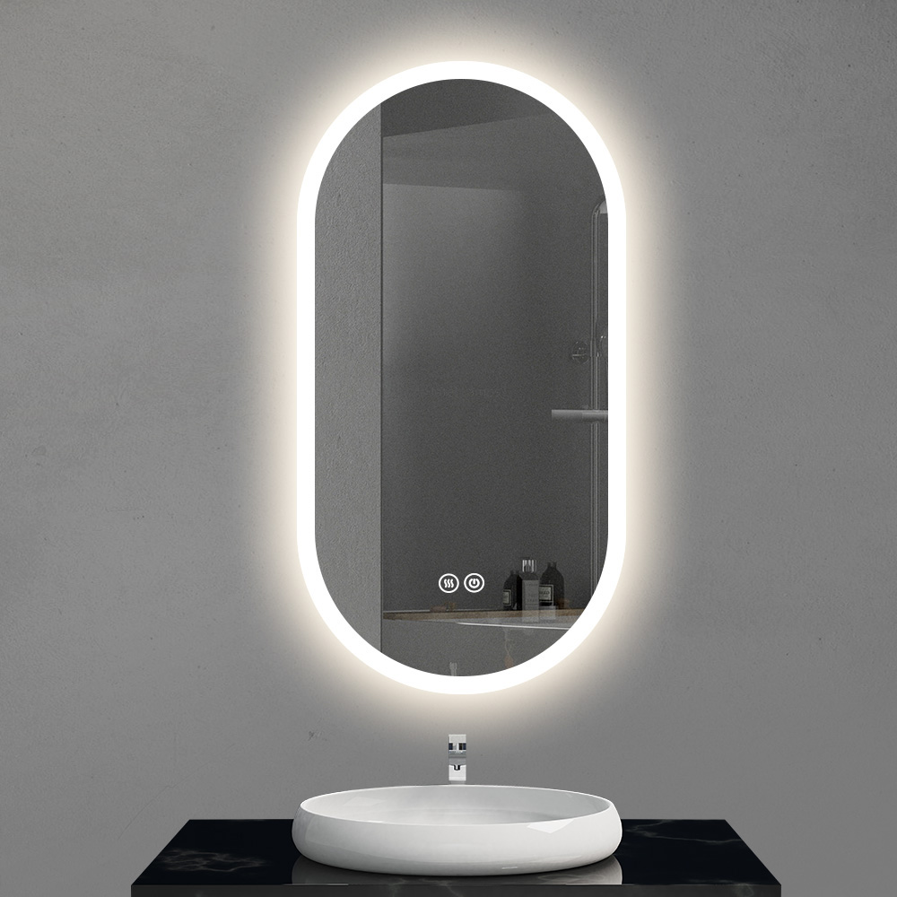 LED Mirror Double Touch Switch 3 Color Temperature Adjustable